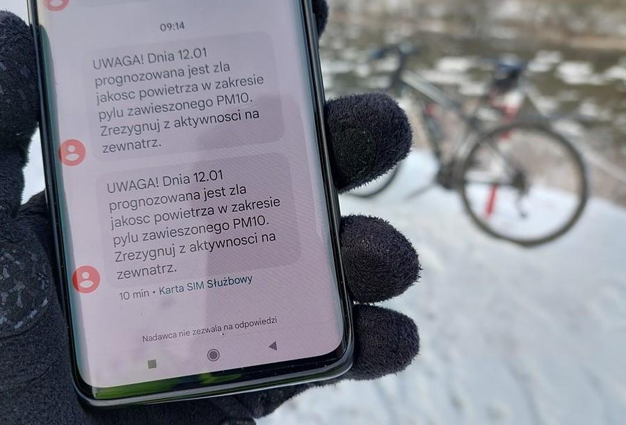Alert o tym, że mam się nie ruszać, Za późno :)