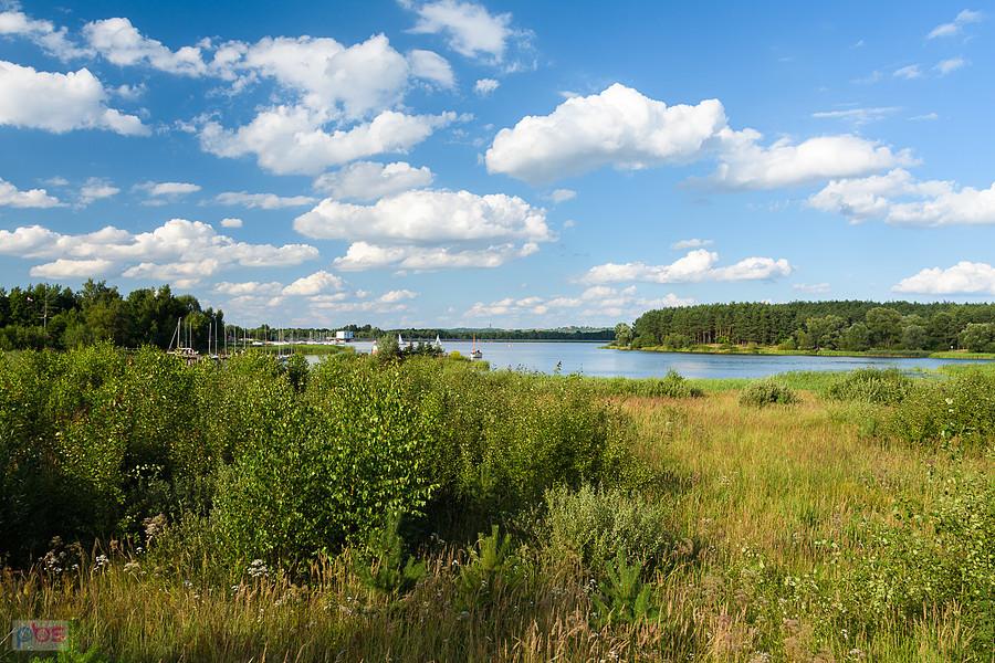 Komorniki - gmina Poraj - Jezioro Porajskie widziane od zachodu