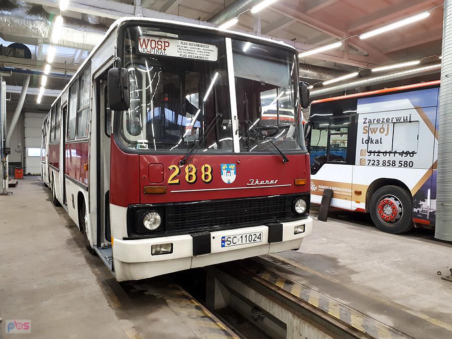 Ikarus 280.02 w przeddzień wyjazdu z okazji WOŚP