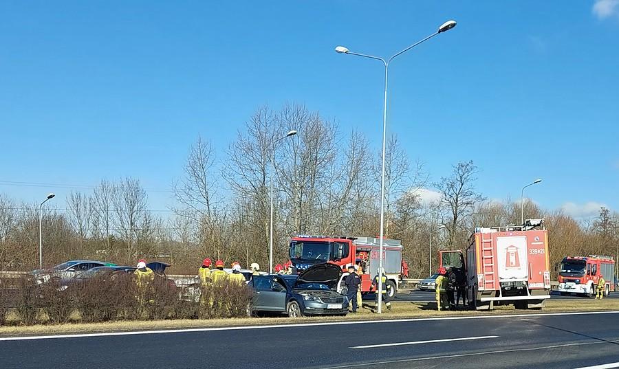 Wypadek na wylotówce z Poznania