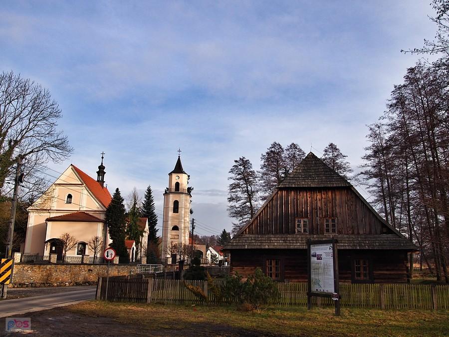 Stara chata i kościół św. Bartłomieja