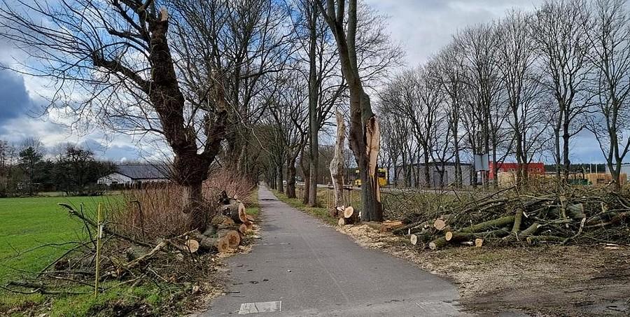 Zniszczenia na DDR-ce w gminie Kobylanka