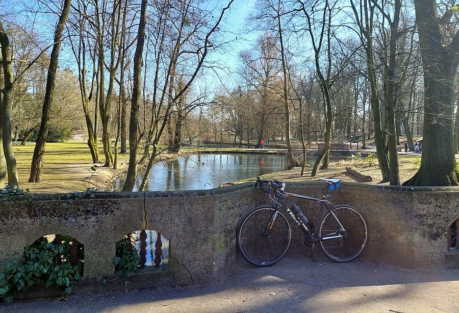 Przy kamiennym mostku, Park Sołacki, Poznań