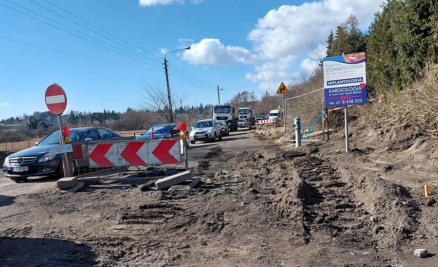 Rozkopany poznański Kiekrz
