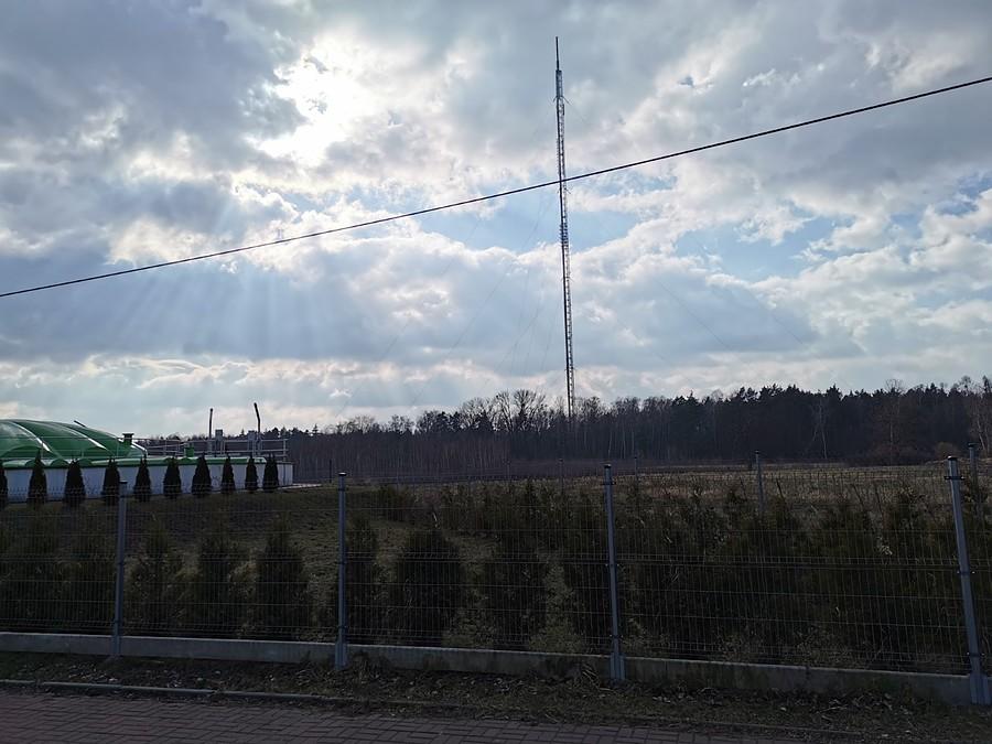 Maszt radiostacji Łazy 335 metrów