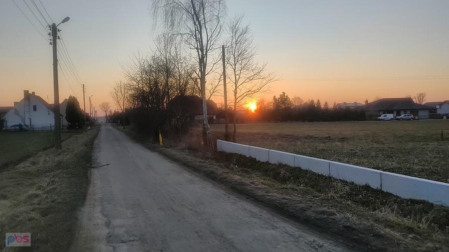 O zachodzie słońca