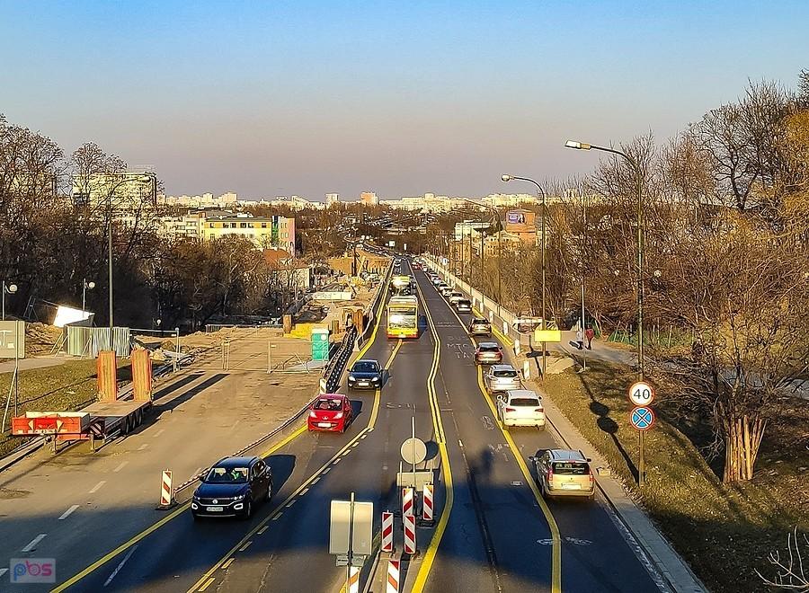 Rozkopana Trasa Łazienkowska