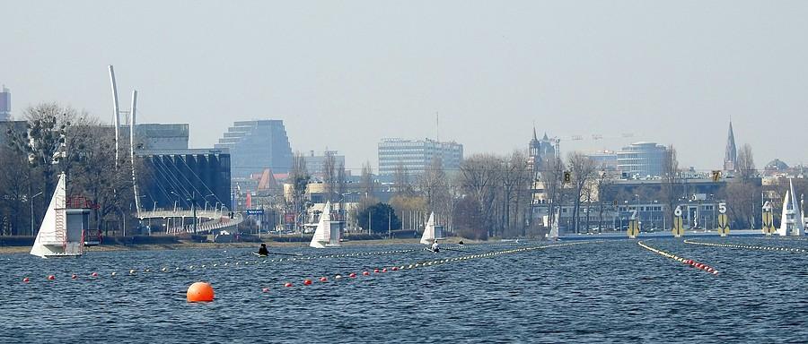 Panorama Poznania widziana z brzegu Malty