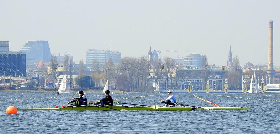 Kajakarze na poznańskiej Malcie