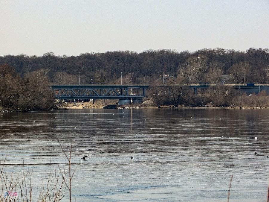 Most drogowo-kolejowy nad Narwią