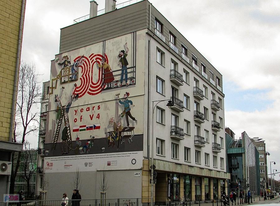 Mural 30 lat grupy V4