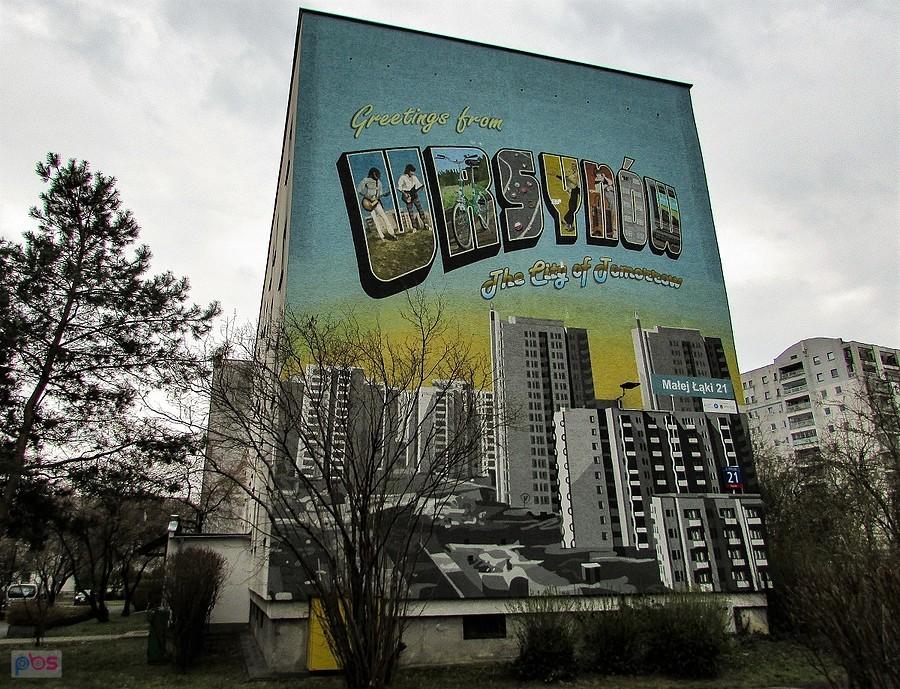 Pocztówkowy mural na Ursynowie