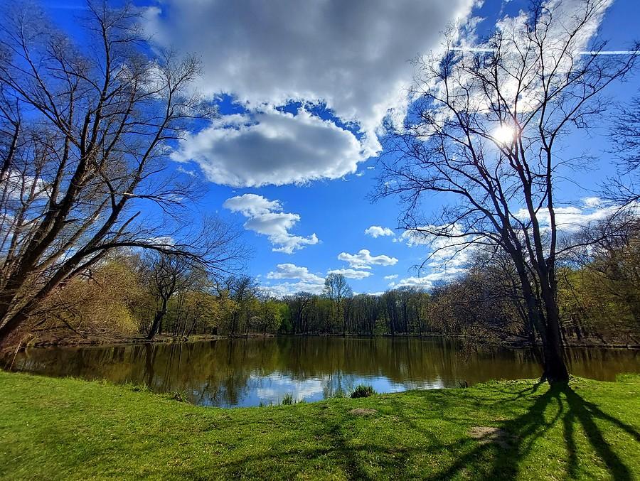 Błękit nad poznańską Dębiną