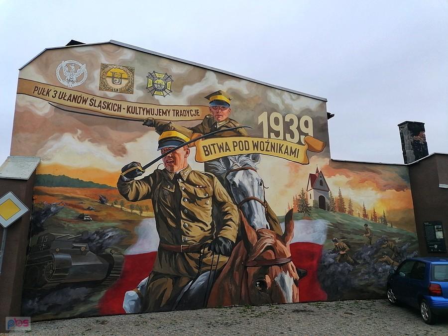Mural w Woźnikach