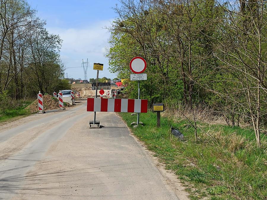 Środkowa część budowy obwodnicy Przecławia.