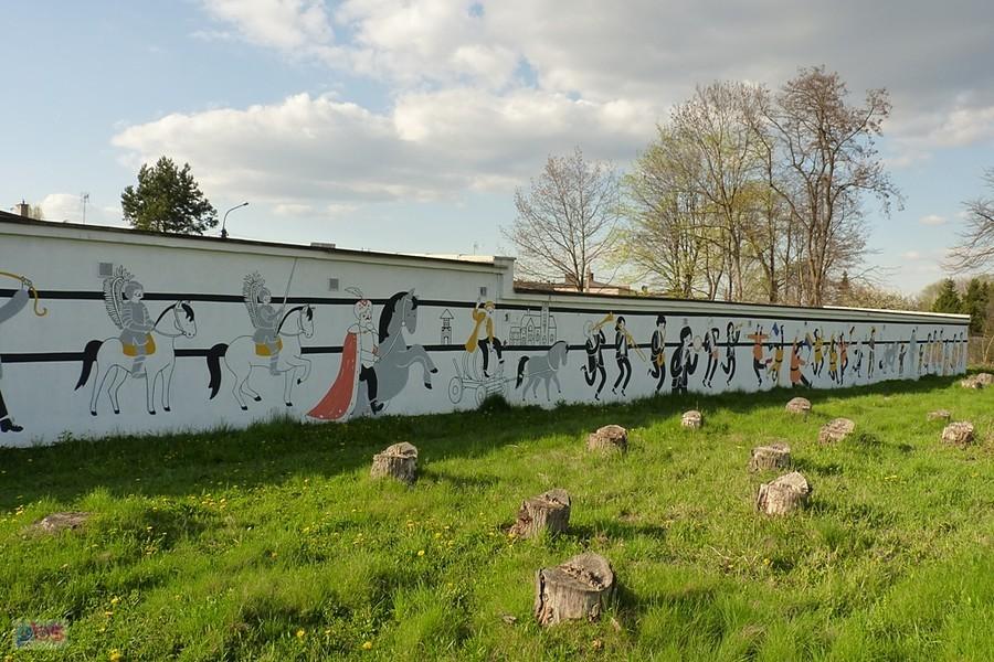 Jan III Sobieski i husaria, na beczce Sedlaczek
