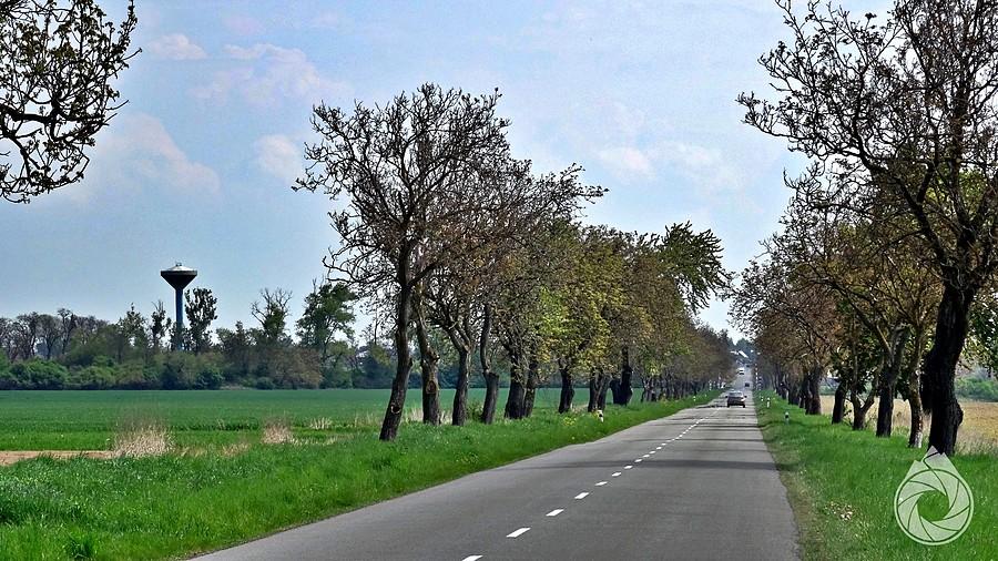 proste wzdłuż pól, kolektorów, i lizaków z wodą na Niżny Hrabovec