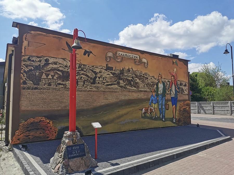 Mural w Zakroczymiu