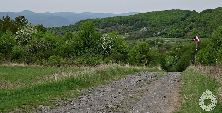 podjazd w stronę granicy nad Pusztafalu