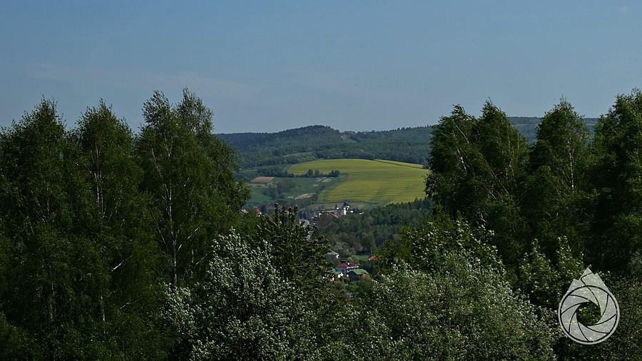 gdzieś tam, nad Niebylcem, majaczy wielkie pole rzepakowe