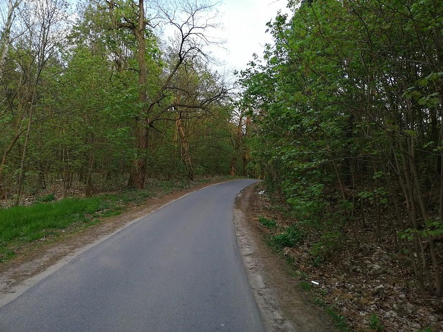 Podjazd w Warszówce.