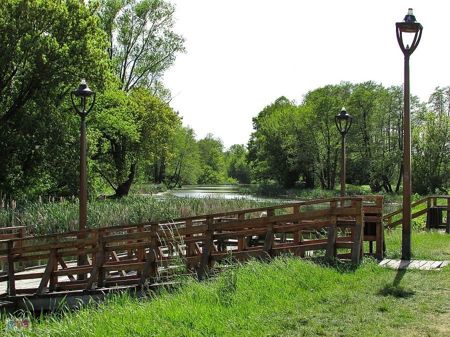 Jeziorka i pomost dla kajakowiczów