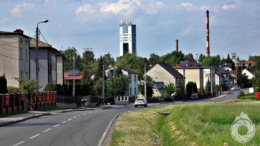 KWK Piast na wjeździe do Bierunia
