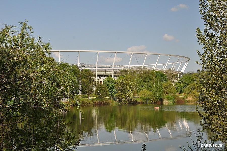 Park Śląski widokiem na Stadion Śląski - Chorzów
