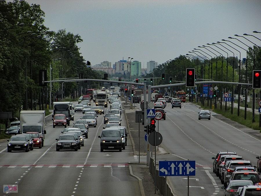 Puławska - widok w kierunku płn.