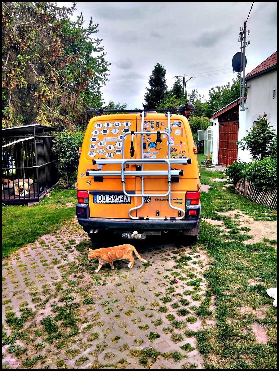 Nowy bagażnik na rowery na busiku