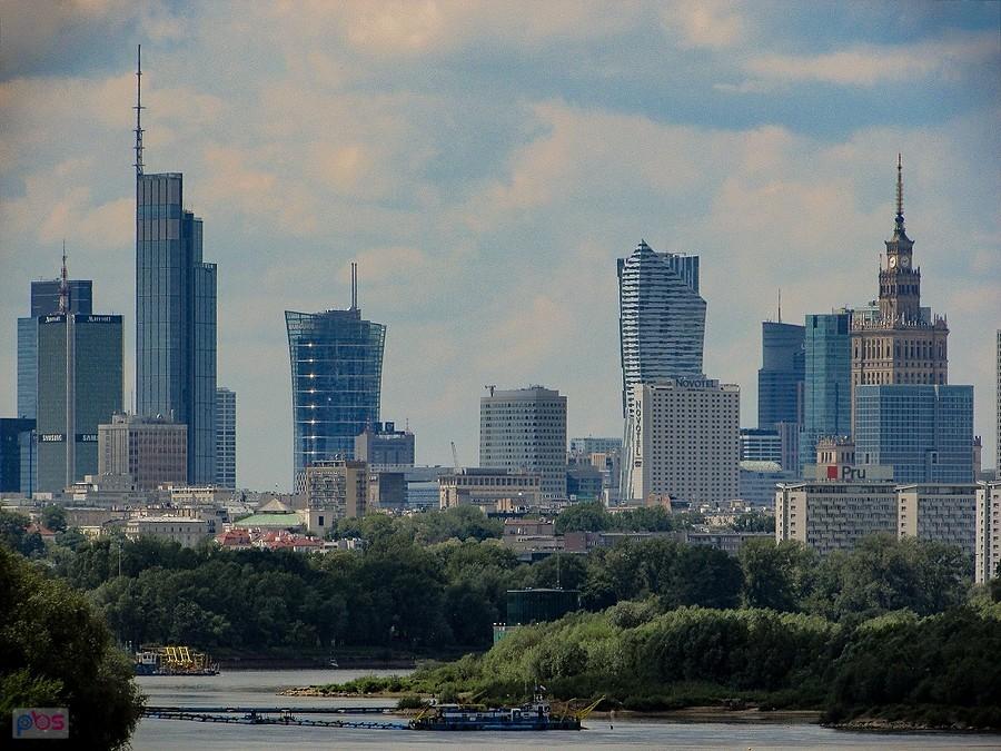 Widok z Mostu Siekierkowskiego