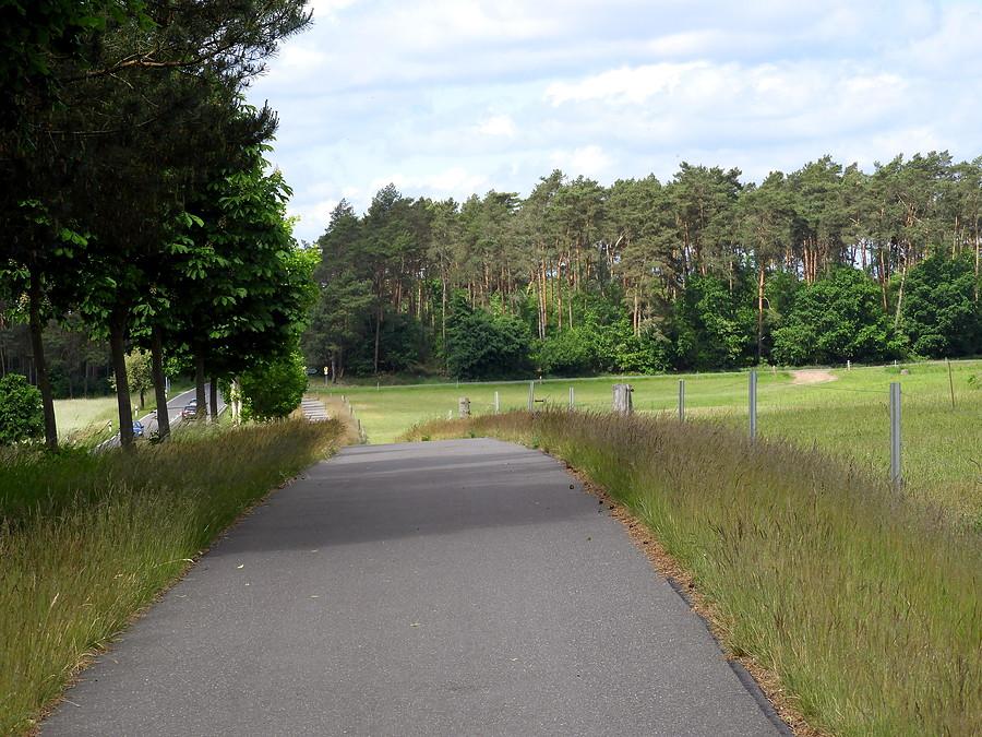 Szeroką ścieżką rowerową do Löcknitz .