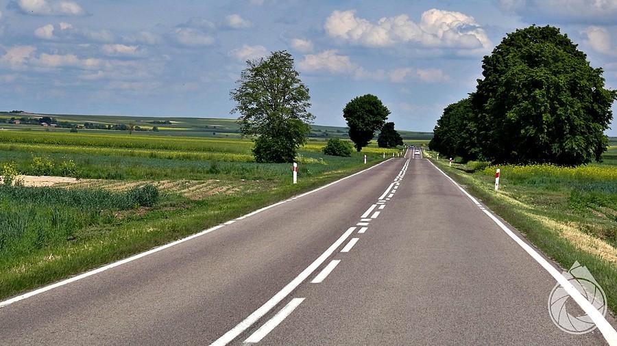poste lekko pofalowane i naswet asflaty w miarę gładkie (w stronę Zamościa)
