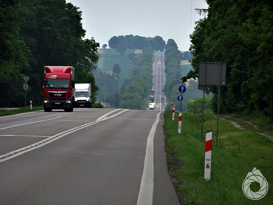 taaaakie podjazdy na krajówce w stronę Lublina
