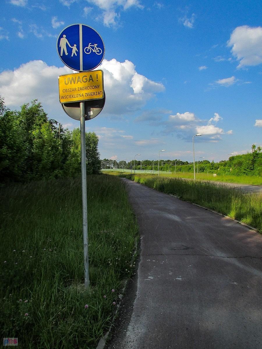 Tabliczka na granicy Warszawy