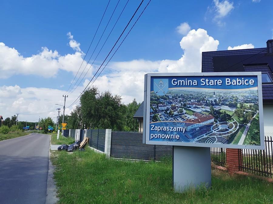 Stare Babice z lotu ptaka