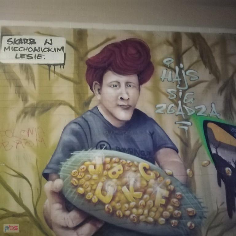 sesja z muralami na Dworcu PKP