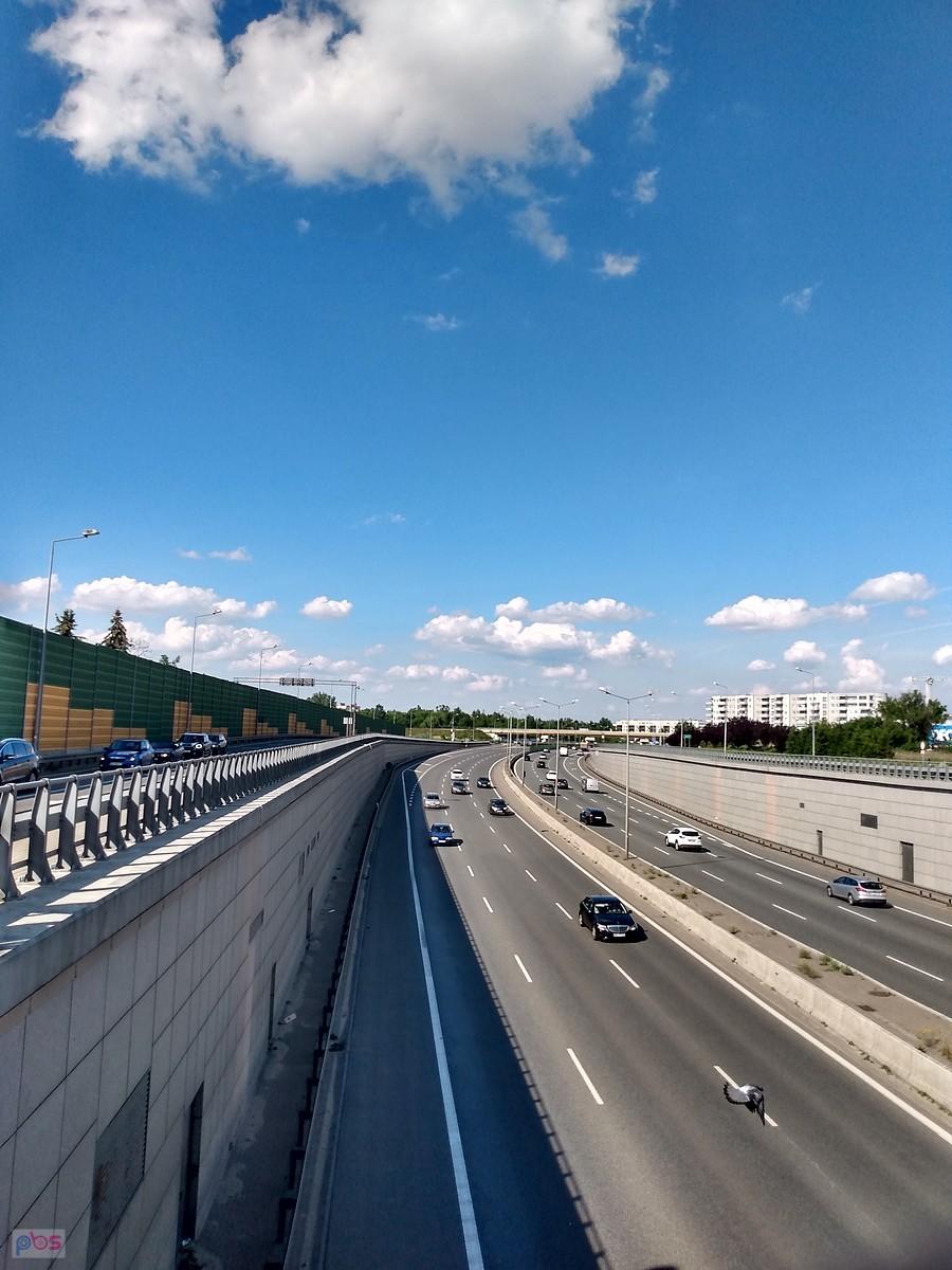 S8 z wiaduktu