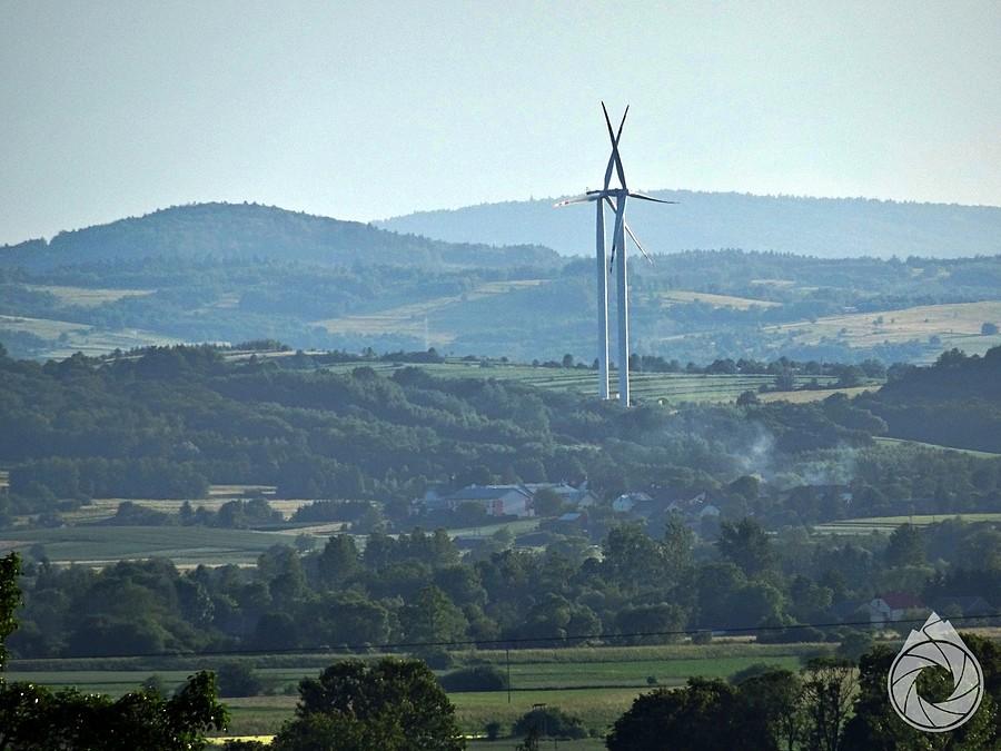 zderzenie wiatraków nadrymanowskich