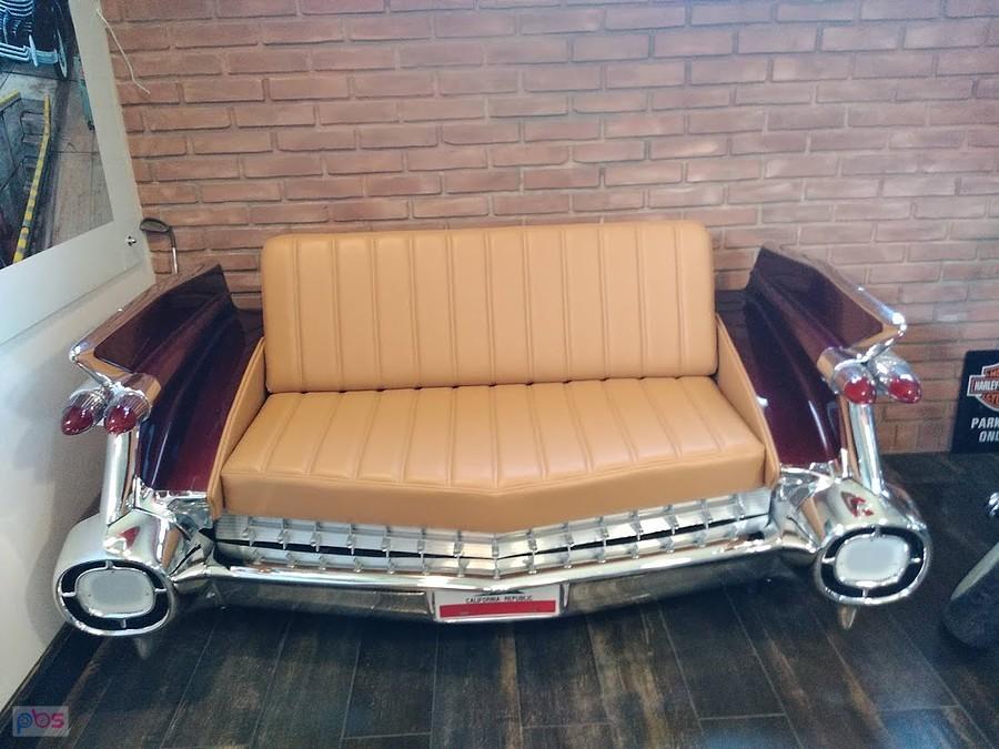 Retro kanapa samochodowa z lat 50