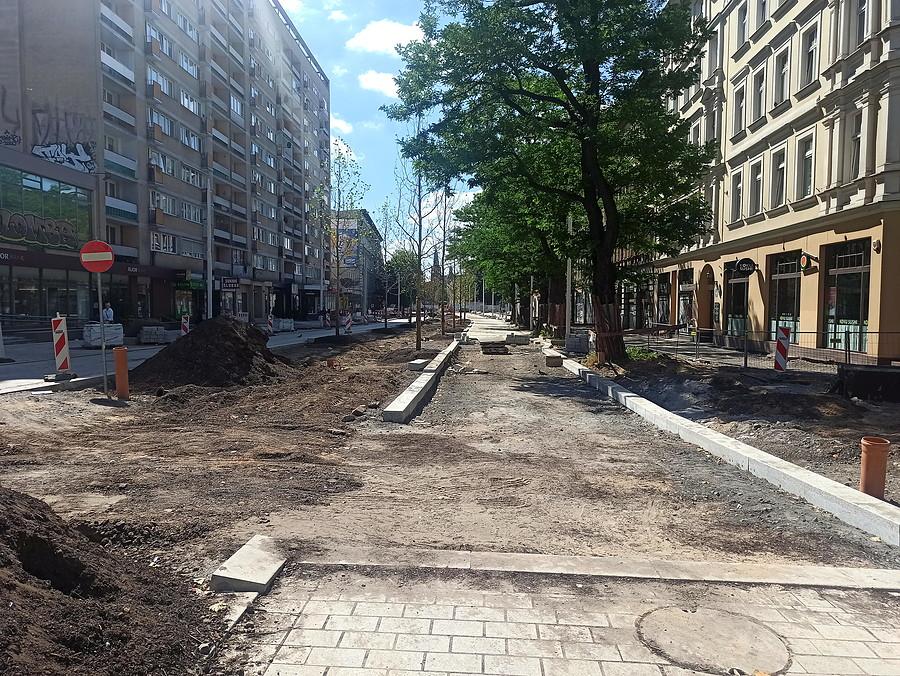 Trwa modernizacja Al. Wojska Polskiego.