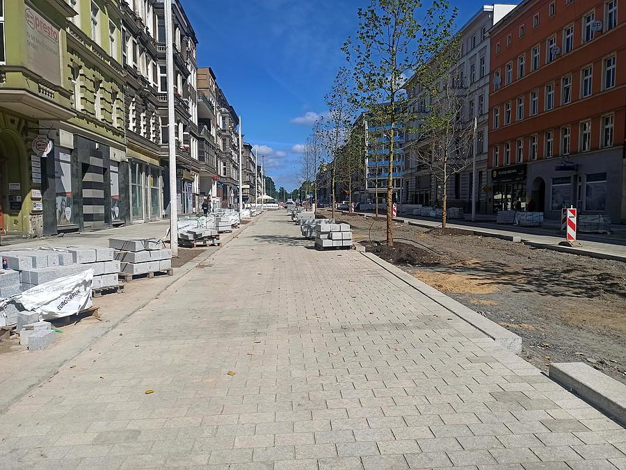 Jeszcze jeden obrazek z modernizowanej Al. Wojska Polskiego.