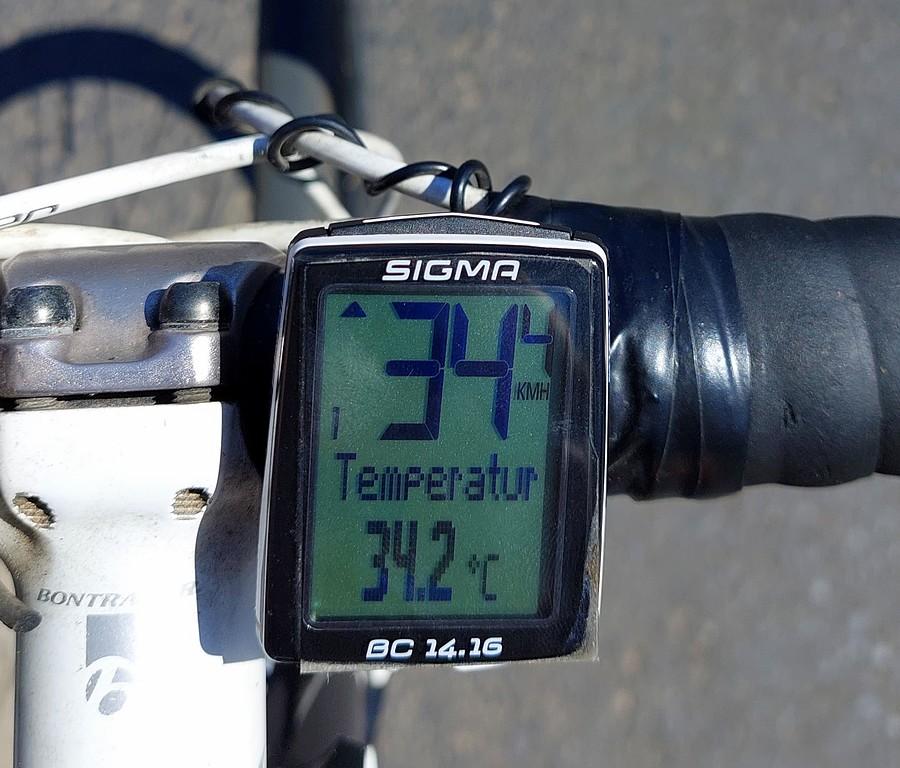 Prędkość chwilowa niewiele wyższa niż temperatura. Istna rzeź.