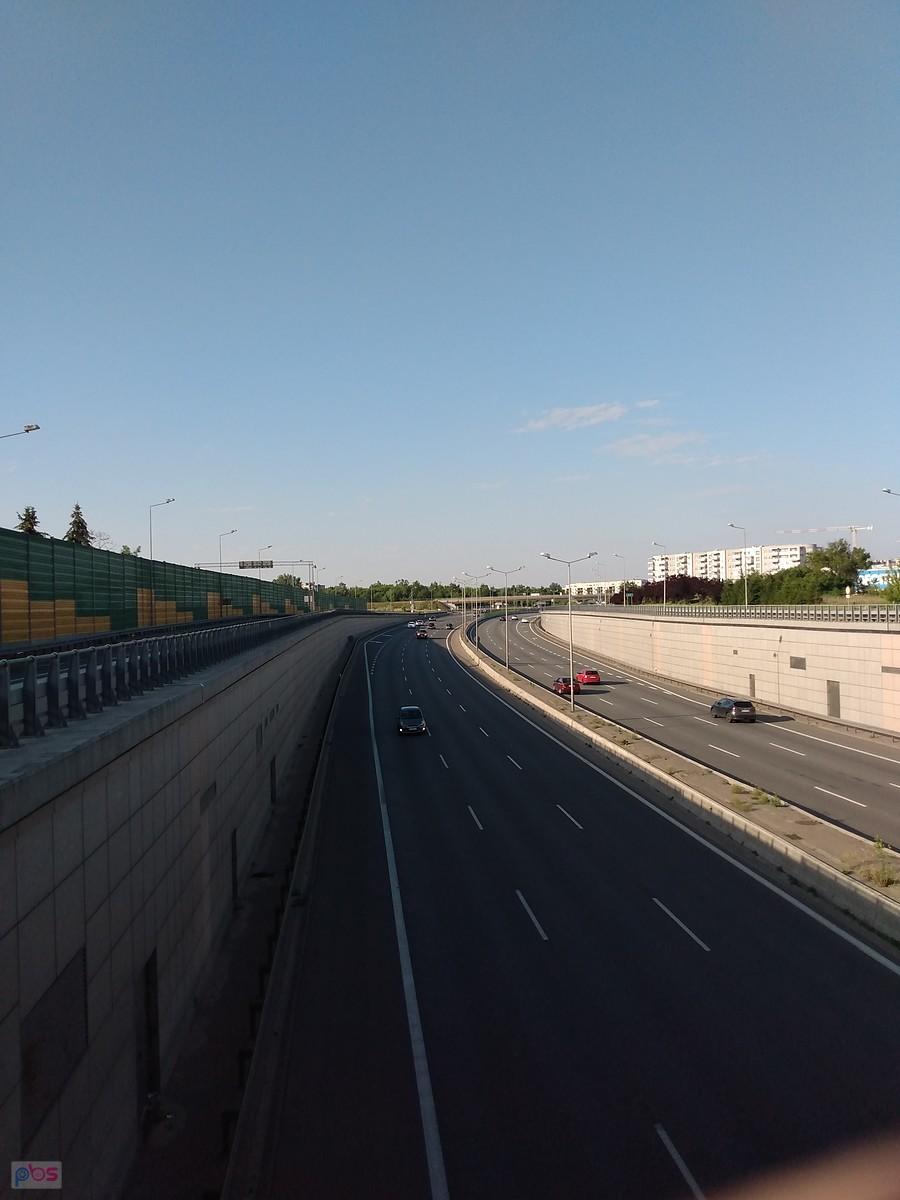 S8 z wiaduktu