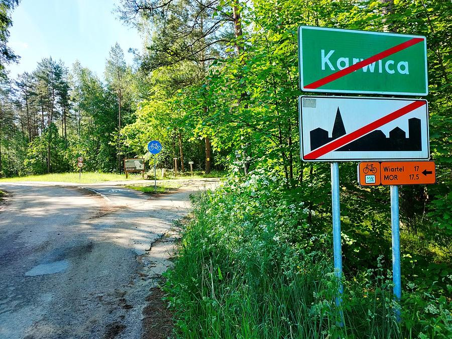 Brukowany podjazd z asfaltową DDRką