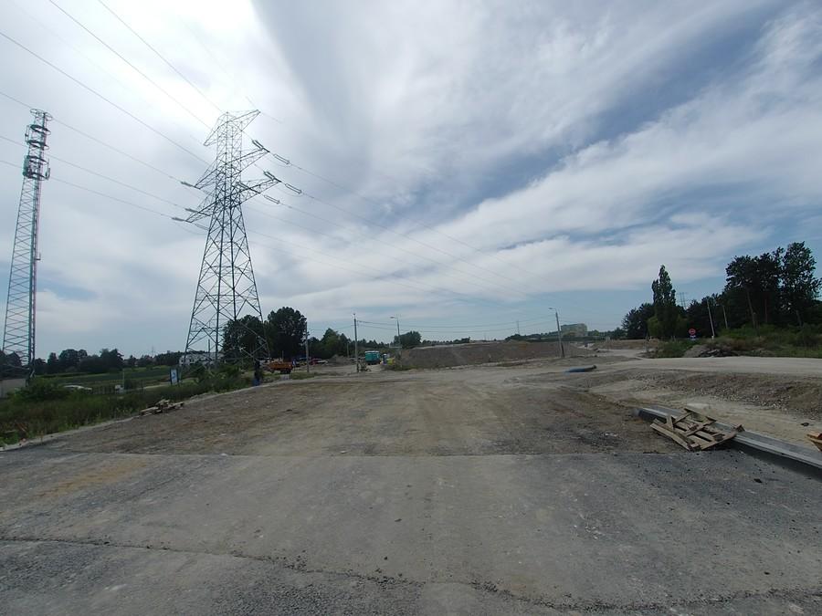 Plac budowy drogi