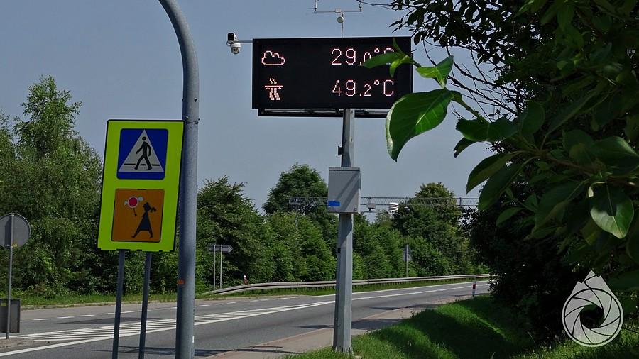 termometr w Gotkowicach przegrywa z termometrem olkuskim niestety