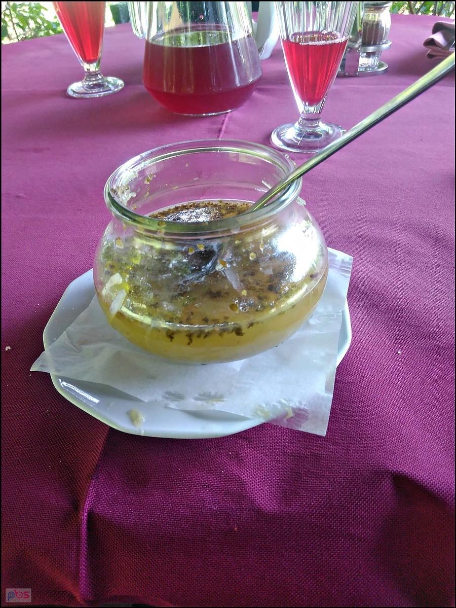 Zupa cebulowa w Zajeździe pod Kłobukiem w Małdytach