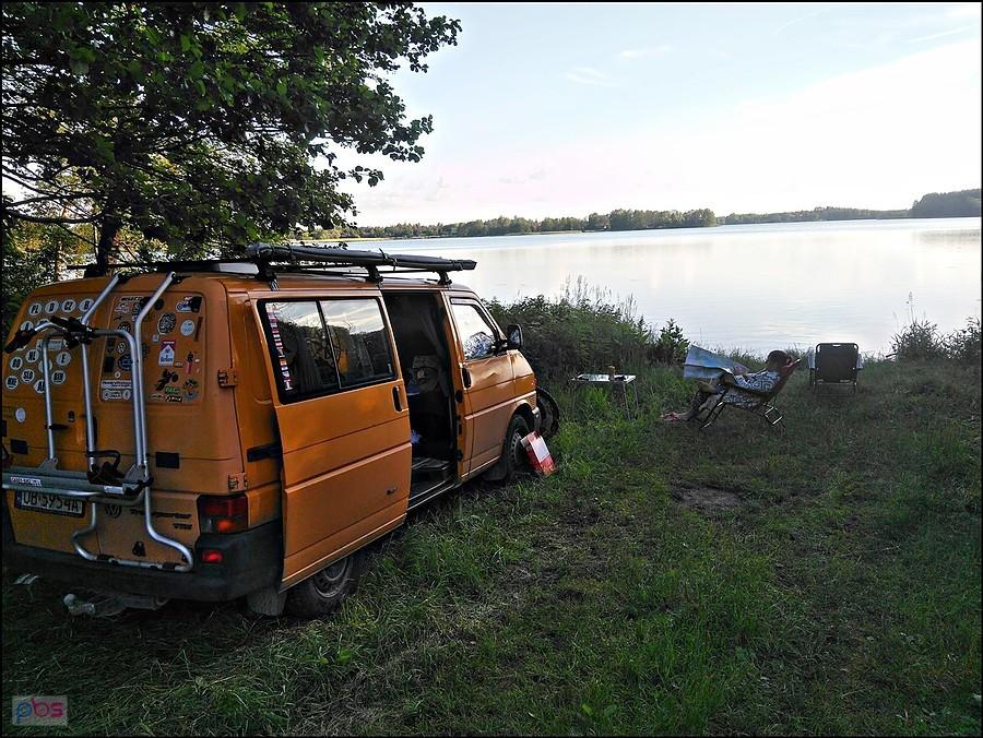 Nocleg pod Pasymiem nad Jeziorem Kalwa