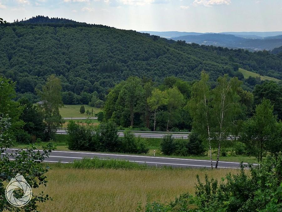 zawijasy podjazdu nad Wujskie